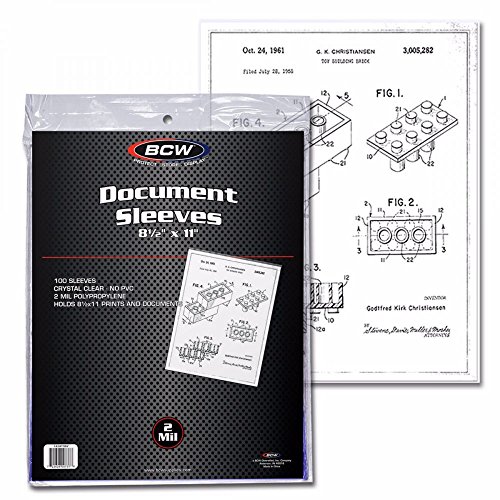 BCW Document Sleeves 8.5 x 11 | Acid-Free Archival...