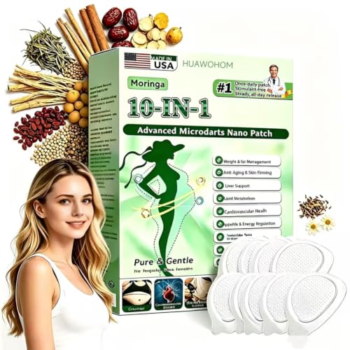 Moringa 10-in-1 Natural Patches for All Skin Types Unisex 1 Boxes