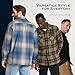 Pendleton Classic Board Shirts for Men, 100% Virgin Wool, Long Sleeve, Button Down - Tall Fit