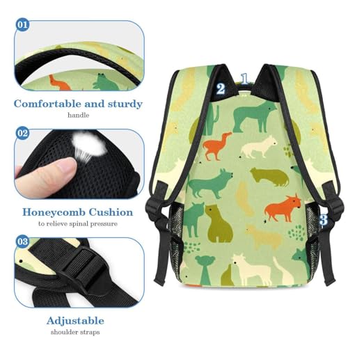 Sac d'école stylé multicolore pour le lycée et les cours de graphisme - 4