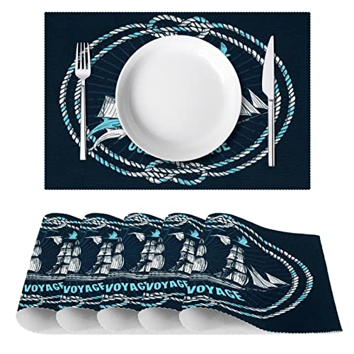 Sets de table fond de mer protégeant efficacement votre table à manger de la chaleur. - 3