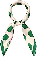 Allegra K Women's 70cm Polka Dots Square Scarf - Soft Polyester Neck Kerchief Headband Neckerchief