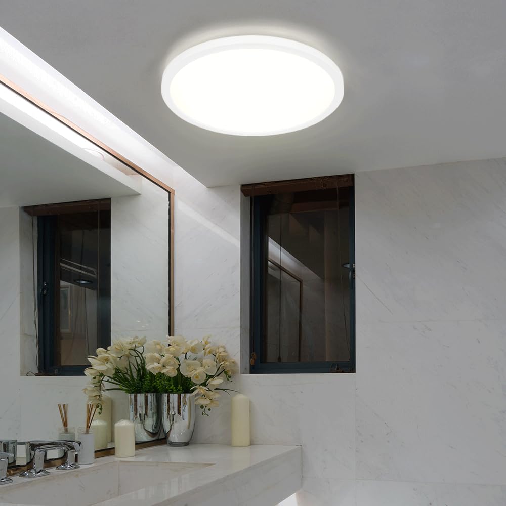 LED Deckenleuchte 24 Watt Backlight Memory Funnktion IP44 weiß opal rund