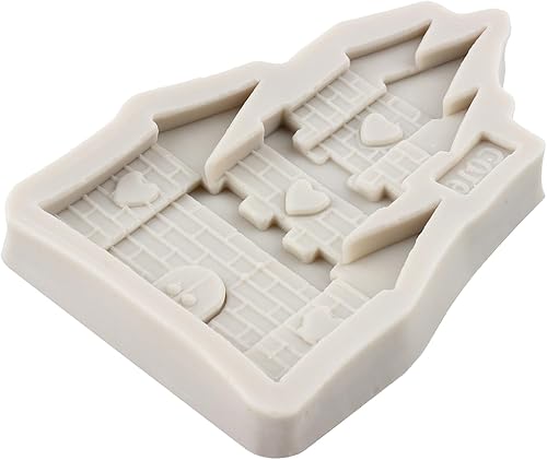 Miniatura 5 de Molde de fondant de cenicienta castillo de silicona para caramelo de chocolate para decoración de pasteles de azúcar, decoración de magdalenas,