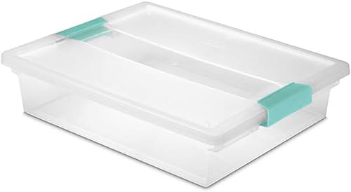 Miniatura 4 de Sterilite Paquete de 12 contenedores organizadores de almacenamiento de plástico con clip grande y 6 unidades de clips pequeños