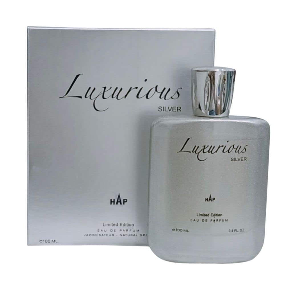 Luxurious Silver by Hussain Anfar Perfumes -Perfume for Men, Eau de Parfum,100ml