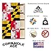 CornholeAce ACE PRO Maryland State Flag Professional Cornhole Boards - No Bounce! 3/4