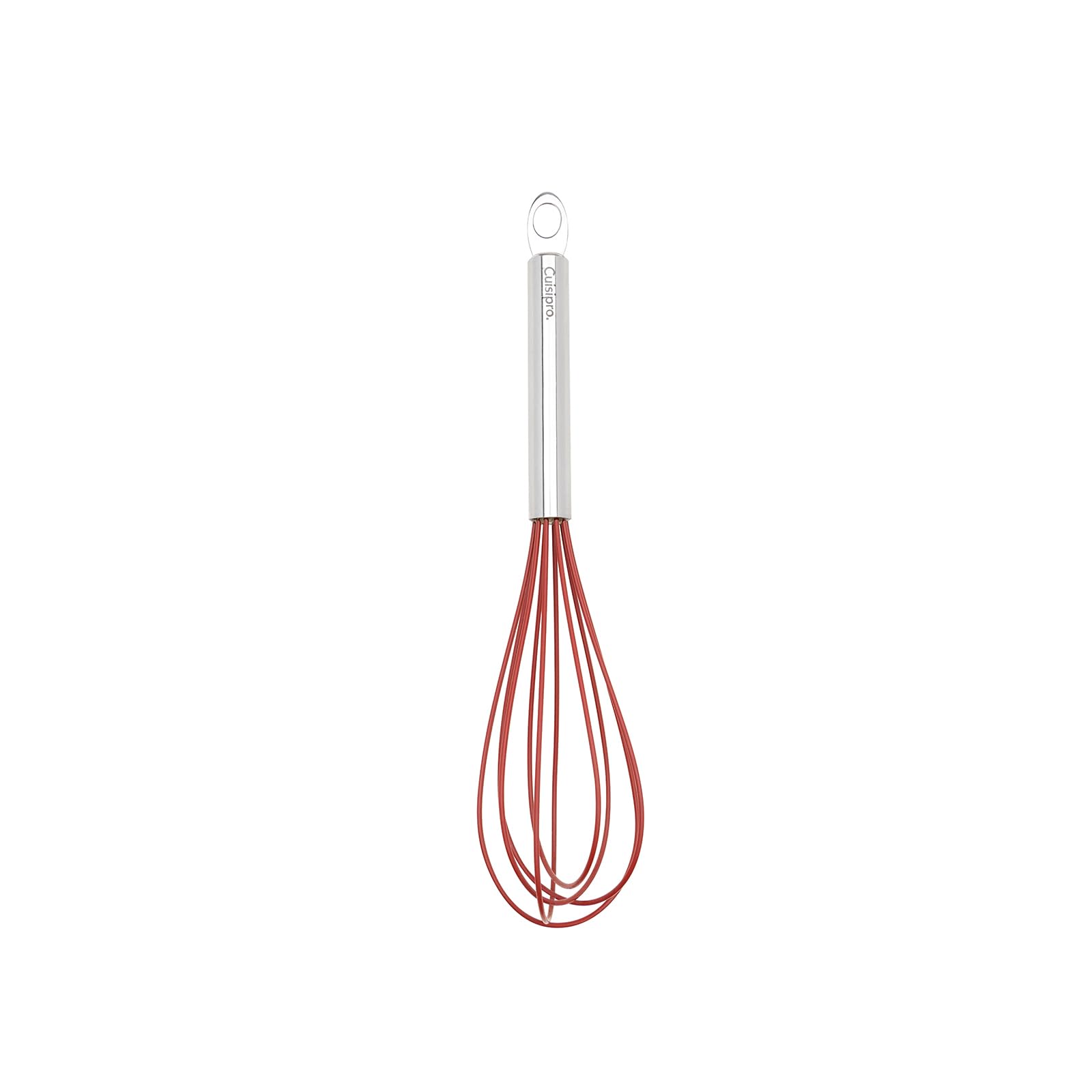 Silicone Egg Whisk 10" Red