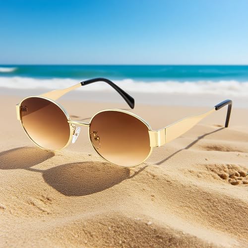 Oval Sunglasses for Women Men, Womens Sunglasses for Shopping, Party, Driving