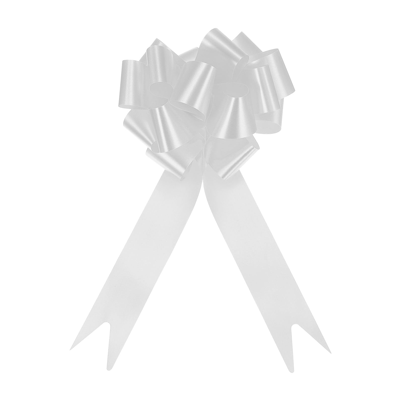 Lazos de tirón grandes PATIKIL plateados con acabado metalizado premium para regalos de bodas