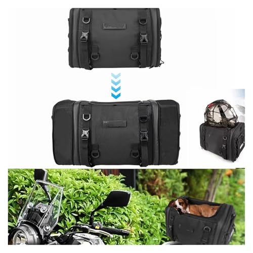 Sac de moto étanche extensible 35L-60L avec coffre de queue sécurisé - 6