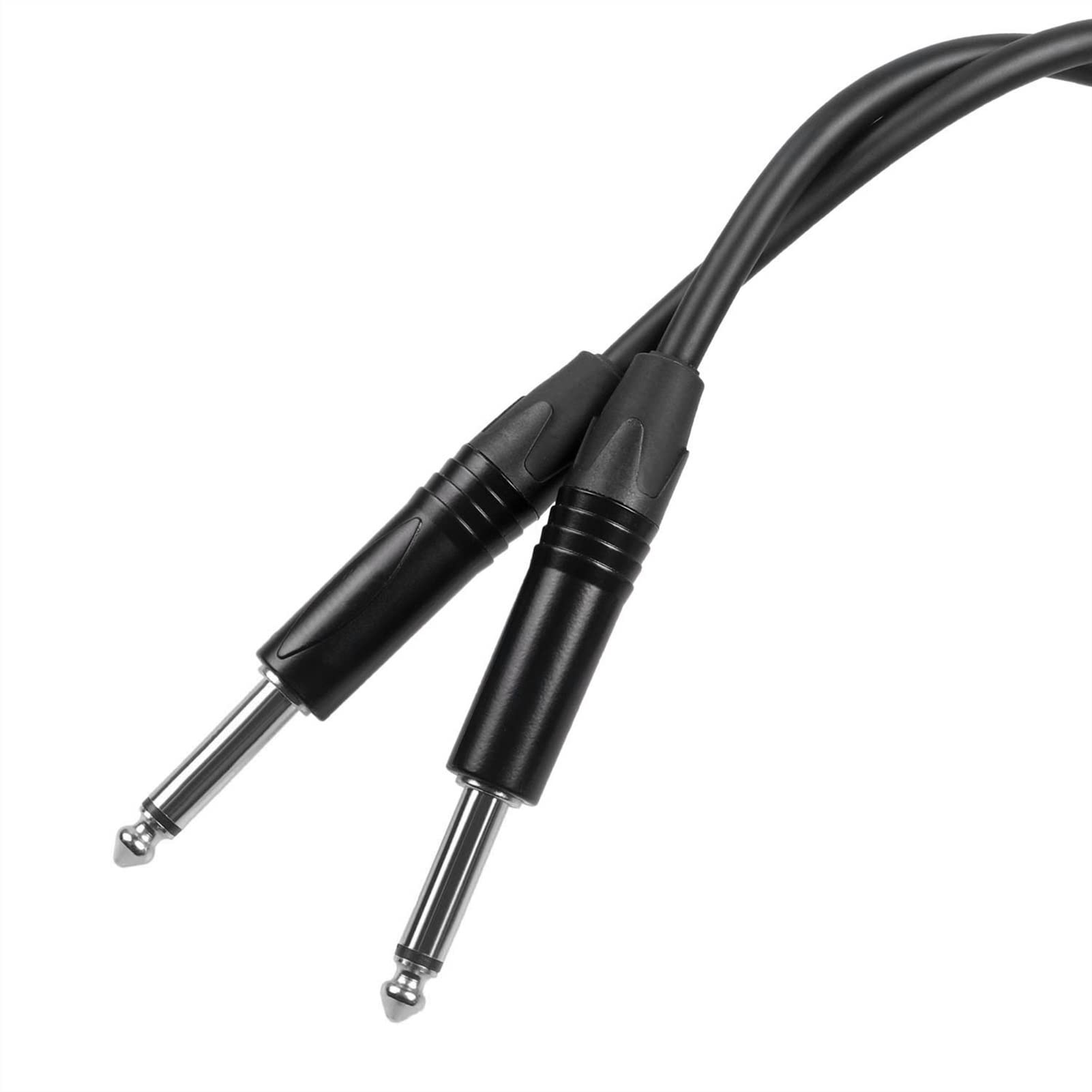 instrument gitarowy kabel 6.5mm / 6.35mm 1/4 Cal Mężczyzna Niezrównoważona Kabel Kwarty Klower Do Klawiatura Gitar Bass (Color : Yellow, Size : 5M)