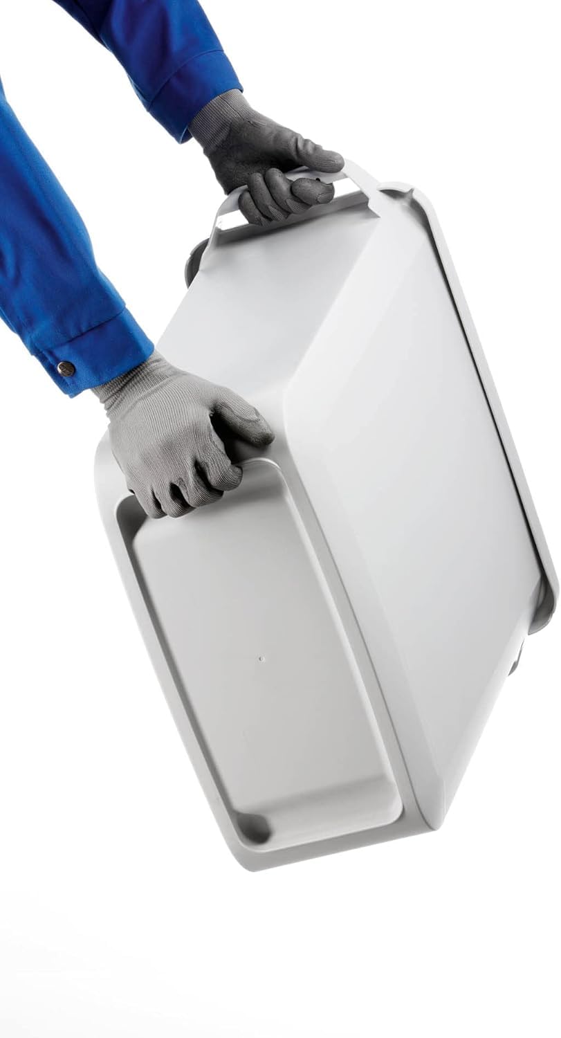 Durable DURABIN Waste Bin Eco Black | 60 Litre | Blue Angel Certified | Made from Recycled Plastic | Perfect for Waste Collection or Recycling