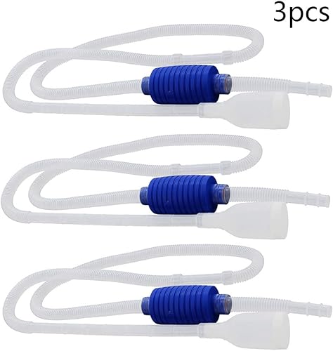 Miniatura 2 de Othmro 3 bombas de sifón de transferencia de líquidocombustible, bombas de aceite manuales de plástico, bombas de combustible de mano, sifón de