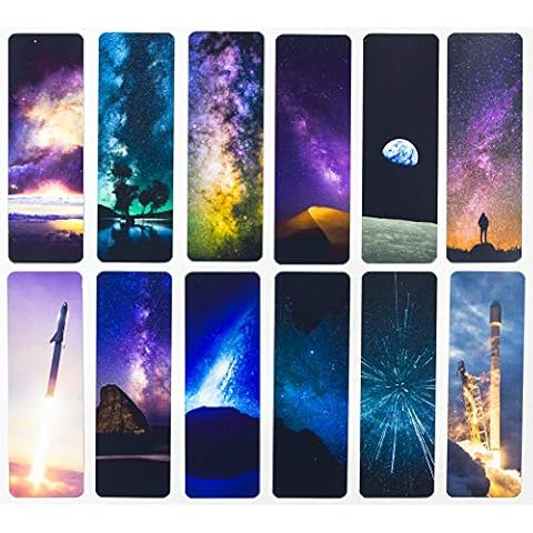 Livin Harmony || Cool Cosmic Space Bookmarks (12 - Set) || Stellar Gift for Kids and Everyone! || Made in USA! Cover