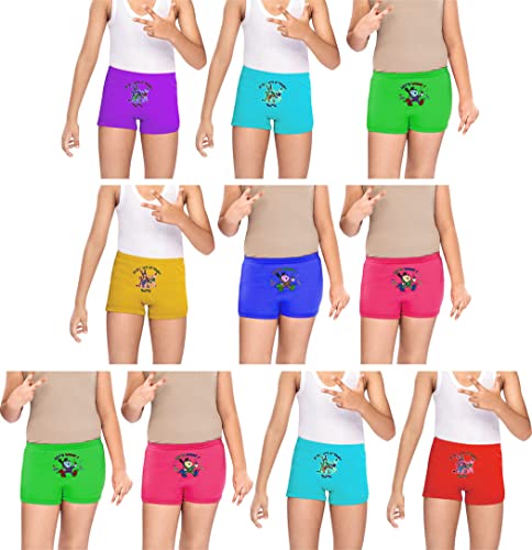 Image of Dixcy Kiara Cotton Assorted Printed Drawer /Bloomer /Underwear for Kids /Boys /Girls /Unisex - Pack of 10 (Kiara-Drawer-65cm) (Color & Print May Vary)