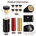 30 Pcs Wine Sealer for Wine Bottles - Bottle Sealer for Cruise, Plastic Heat Shrink Cap & Wood Cork Stopper with Plastic Top