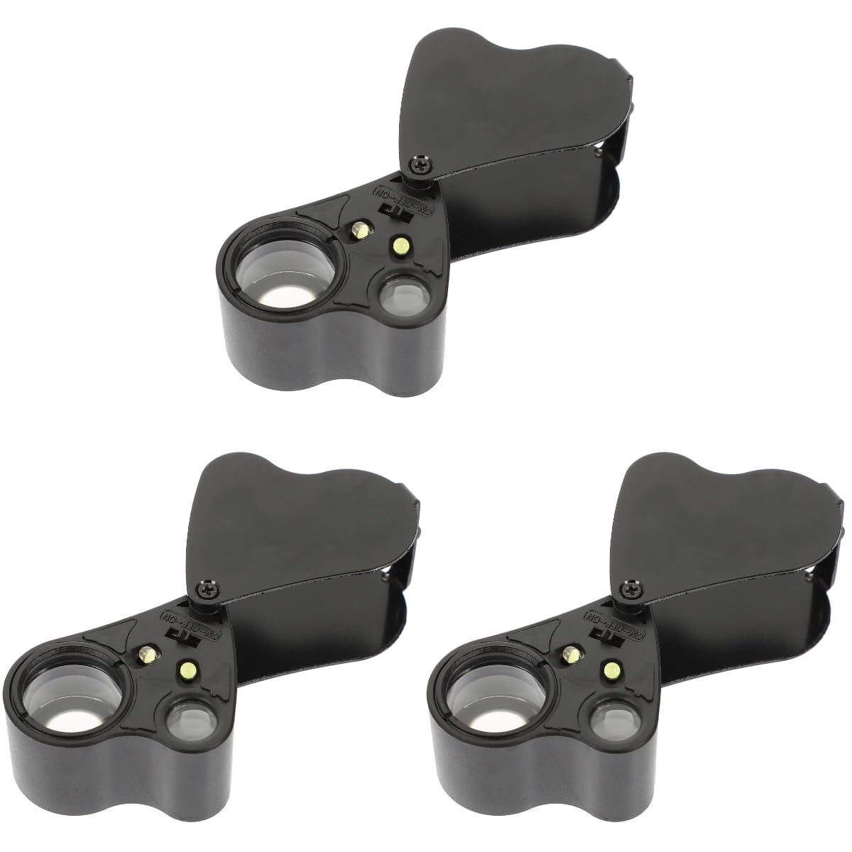 Loupe horlogerie portable NUOBESTY en ABS noir pour identifier vos objets de collection