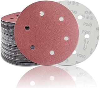 225mm Sander Disc 120 Grit 6 Holes, Hook and Loop Disc 225mm Sanding Pads for Drywall Sander for Grinding Giraffe(20 Pcs)