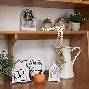 Houmury Set of 8 Farmhouse Tiered Tray Decor with 1 Artificial Succulent Plant & 1 Artificial Plant for Rustic Home Sweet Home Kitchen Decor Tier Tray Decor Set Houmury Set of 8 Farmhouse Tiered Tray Decor with 1 Artificial Succulent Plant 1 Artificial Plant for Rustic Home Sweet Home Kitchen Decor Tier Tray Decor Set
