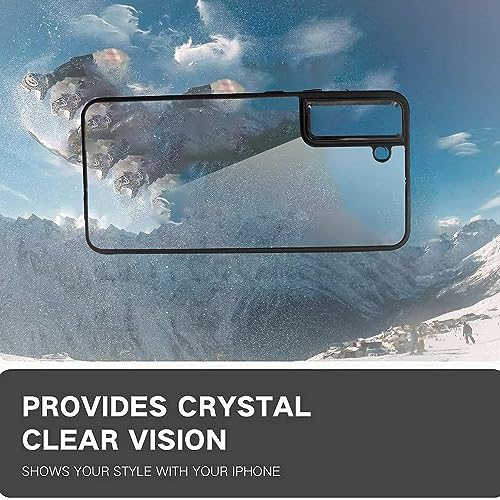 Image of A rtistque Ultra Hybrid Clear Back Cover Case for Samsung Galaxy S21 FE | Drop Protection | Transparent | Smooth TPU Sides - Black