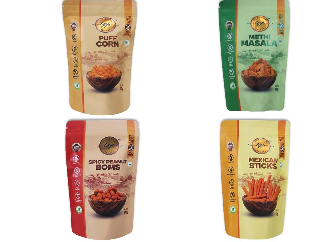 See full amazon price history chart for THE GOOD PALATE- TGP Peanuts Bom Pack Of 1-100g, Puff Corn Pack Of 1-50g, Mexican Sticks Pack Of 1-75g, Methi Masala Nacho Pack Of 1-100g | Gluten-Free, Vegan, High Protein, Guilt-Free Snacks THE GOOD PALATE- TGP Peanuts Bom Pack Of 1-100g, Puff Corn Pack Of 1-50g, Mexican Sticks Pack Of 1-75g, Methi Masala Nacho Pack Of 1-100g | Gluten-Free, Vegan, High Protein, Guilt-Free Snacks (B0CZTV983W) Amazon Price History, Amazon Price Tracker