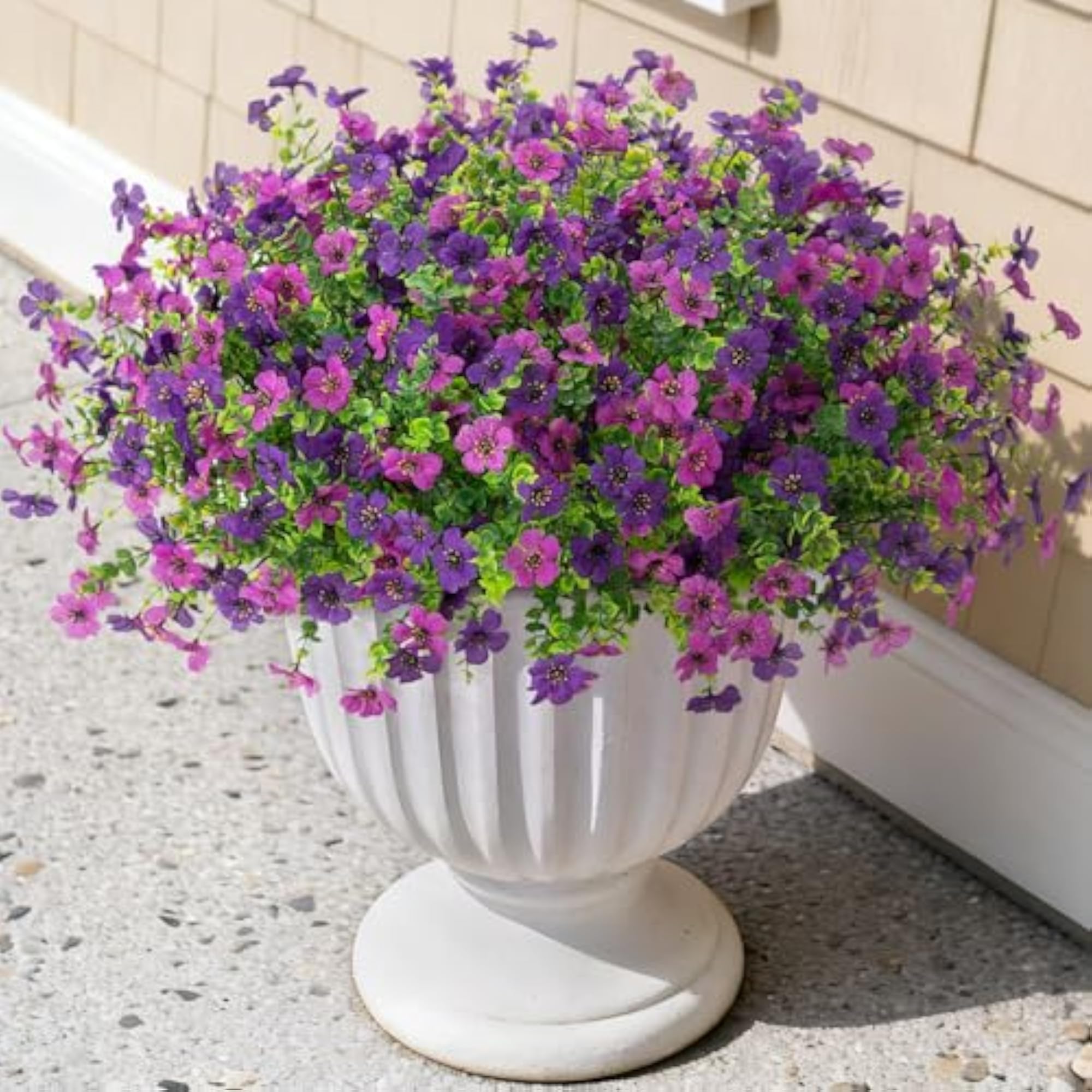 Artificial Fake Mums Flowers for Outdoor Fall Decor