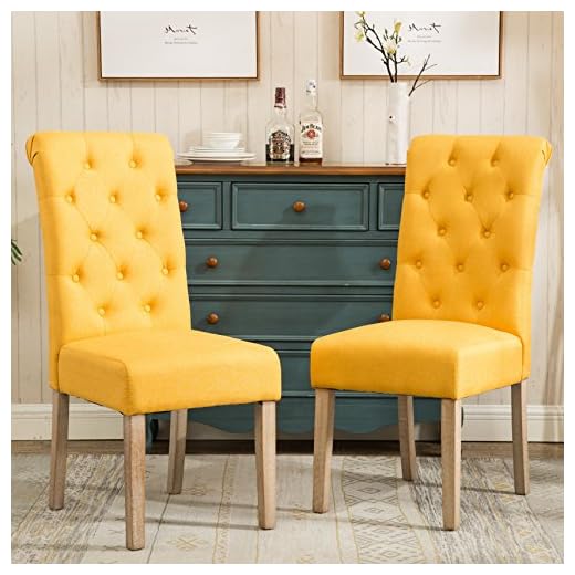 Roundhill Furniture Habit Solid Wood Tufted Parsons