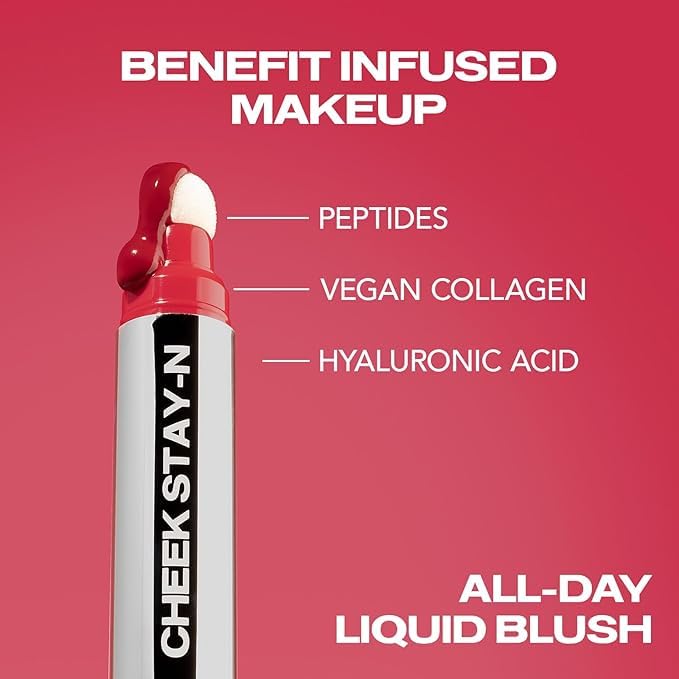 Sacheu Cheek STAY-N Liquid Blush for Cheeks, High Pigment, Buildable - Image 4