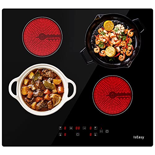 Plaque Vitrocéramique 4 Feux Encastrable, IsEasy...