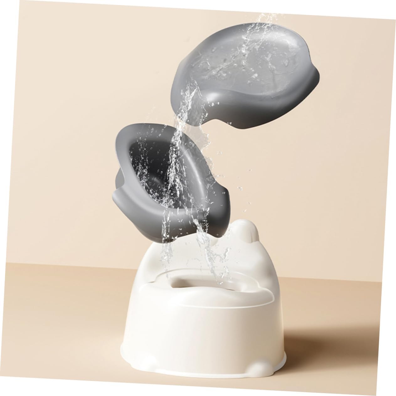 BESPORTBLE Portable Toilet for Kids Toddler Potty Training Seat Splash Guard Thickened Travel Potty for Boys and Girls Easy to Toilet Seat for Home and On-the-Go