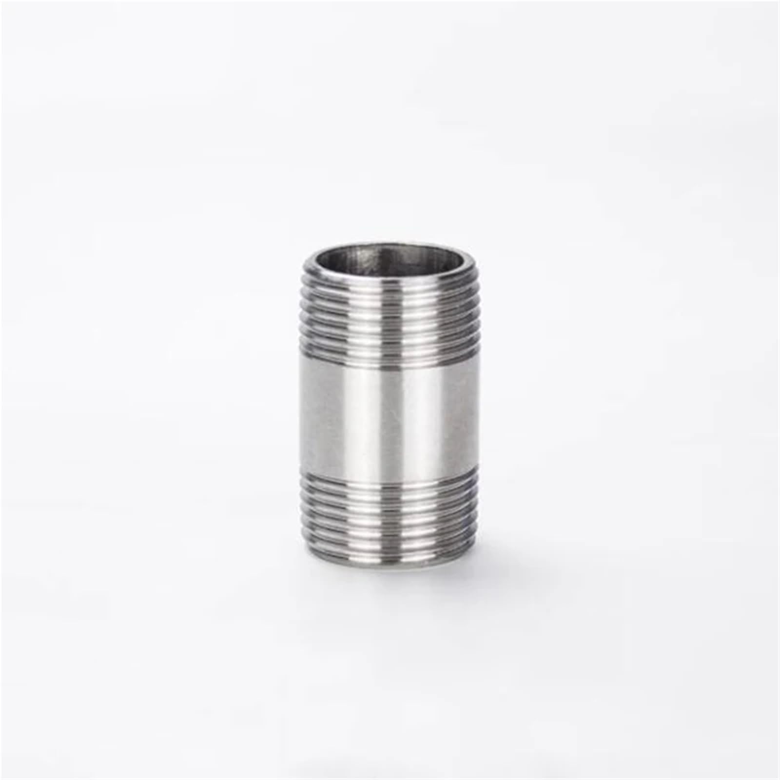 1/8" 1/4" 3/8" 1/2" 3/4" 1" BSPP Equal Male Thread 304 Stainless Steel Nipple Pipe Fitting Connector Coupler (2") Brass Hose