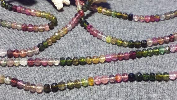 Tourmaline multicolore en perles pour fabriquer un collier unique