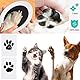 Mtoysy Pfotenabdruck Set Hund und Katze, Pfotenabdruck Stempelkissen, Baby Handabdruck und Fußabdruck Set, Clean Touch Abdruckset Hund, Andenken Familie Geschenk, Baby Abdruckset (2 PCS)