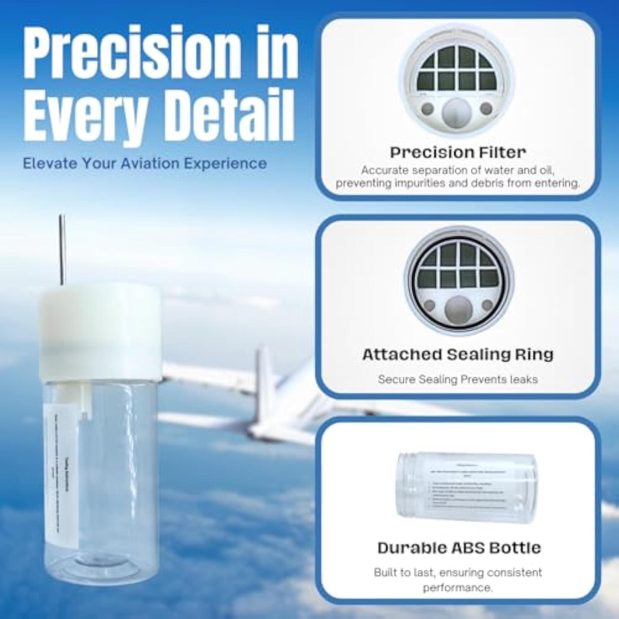 Aviation Fuel Testing Jar for Pressure Testing