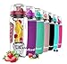 willceal Bouteille d'eau pour infuseur de Fruits 32 oz Durable avec Boule de Gel Amovible, Grande - Tritan sans BPA, Couvercle à Rabat, Protection Anti-fuites - Sports, Camping (Rouge Foncé)