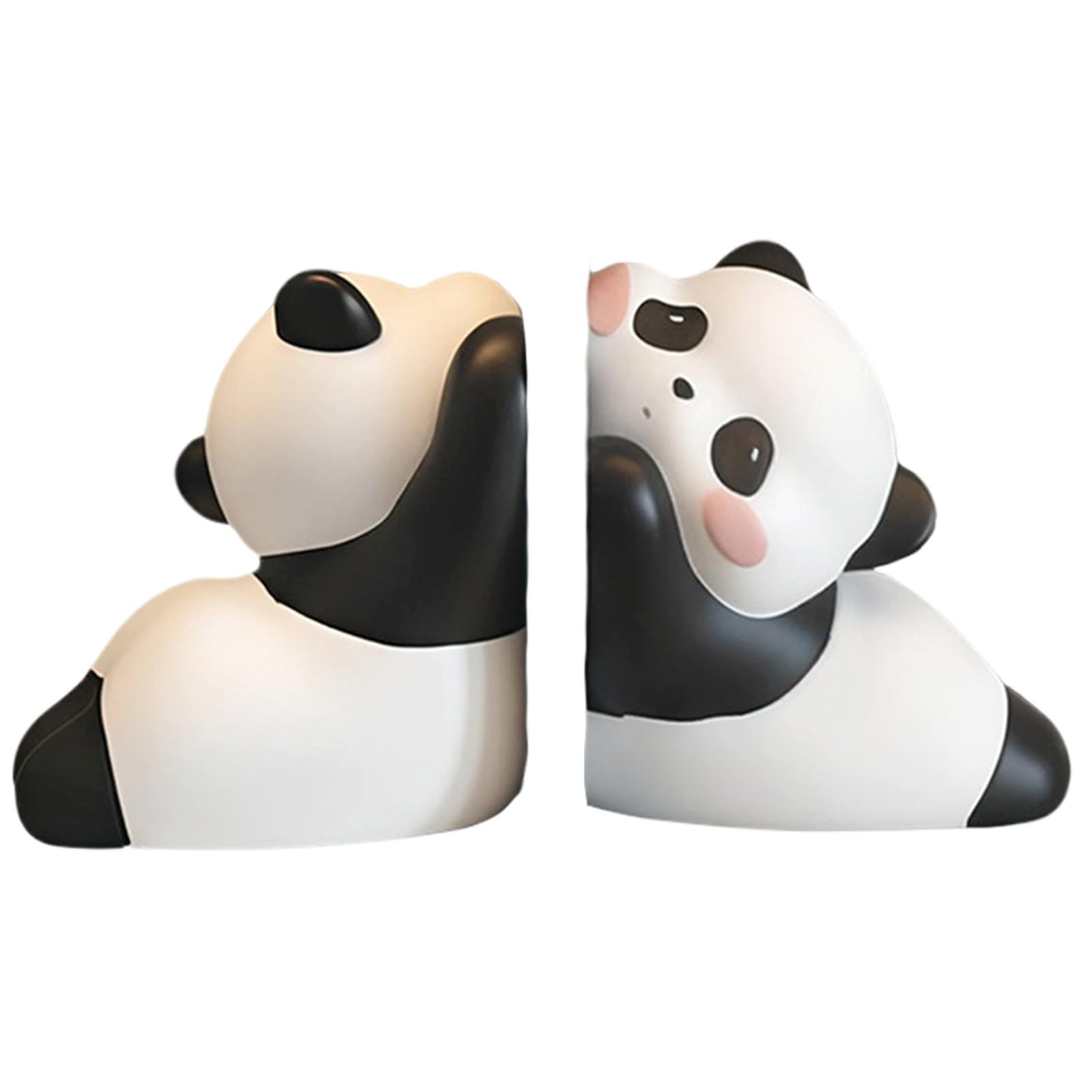 Fermalibri per Bambini e Ragazzi Porta Libri a Forma di Panda in Resina | Per Librerie Scaffali e Mensole per Camera da Scrivania Ufficio Tavolo Cucina