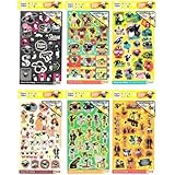 【6種 各1枚セット】かわいい キャラクター シール キラッとシール ホログラム 6種 各1枚 セット (ひつじのショーン)