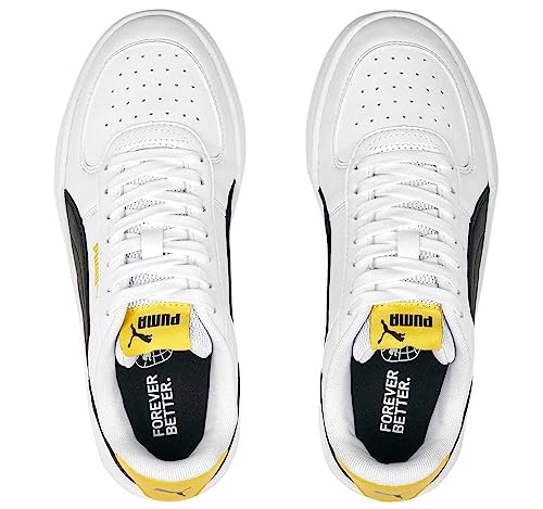 Little Kid's Puma Caven Puma White/Puma Black/Yellow (382057 14) - 113