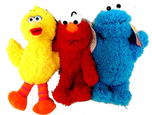 Exclusive Discount 80% Offer Sesame Street Elmo, Cookie Monster and Big Bird 3 Plush Doll 10 inches