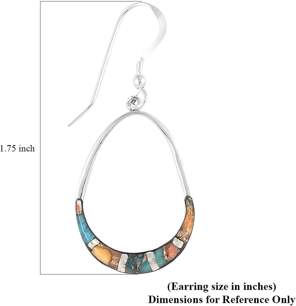 925 Sterling Silver Gemstone Drop Dangle Earrings for Women Birthstone Beachy Boho Western Jewelry Birthday Christmas Gifts for Women - Image 3