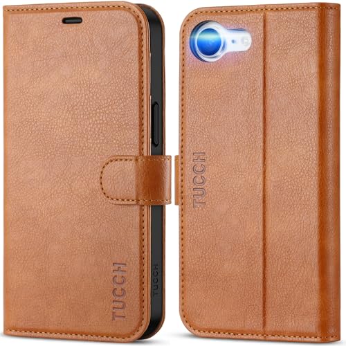 Étui iPhone 17e TUCCH avec béquille pour regarder vos vidéos en voyage et protection RFID