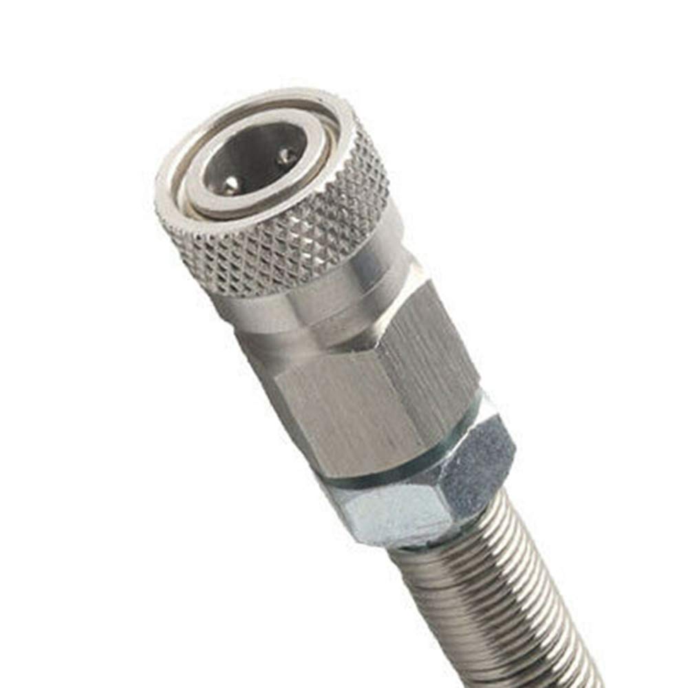 Air Refill Adapter, 300bar / 4500psi PCP G5/8" Füllstation Ladekit mit Entlüftungsventil und 60cm Schlauch, für 300- als auch auf 232-Bar-Tauchflaschen