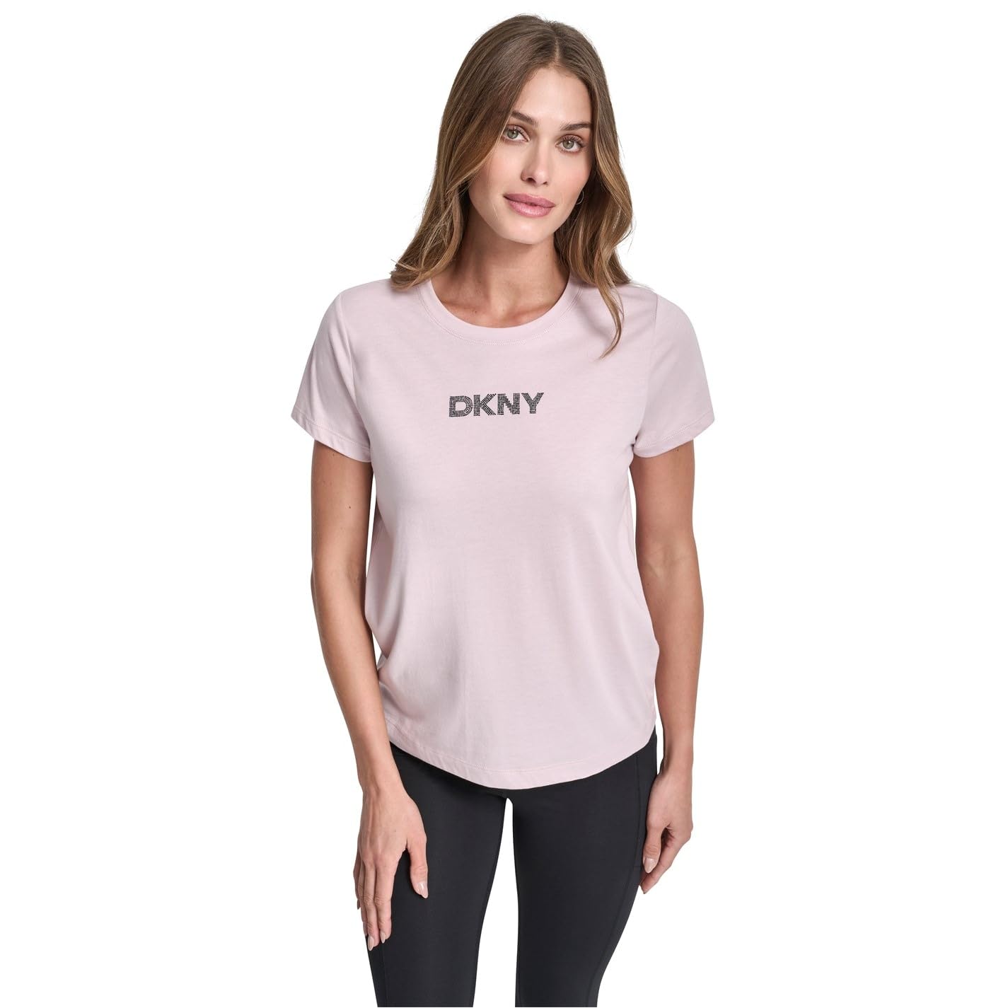 DKNY Womens DMT Logo T-Shirt Allure 14
