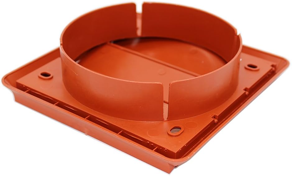 Kair Terracotta 125mm Louvred Wall Vent Grille, 125mm / 5 Inch Round Rear Spigot & 155mm Front Cover - Image 5