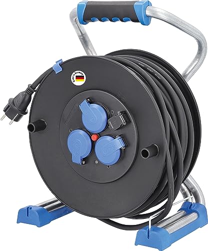 Enrollacables 40m as - Schwabe con visualizador de tensión e interruptor térmico 2