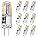 Produktbild Tailcas G4 Led Warmweiß Birnen, 12V 1.5W Kein Flackern G4 Led Stiftsockellampe, Ersatz für 20W Halogenlampen, Energiesparlampe 3000K, 180LM AC/DC LED Lampen Nicht Dimmbar, 10er Pack