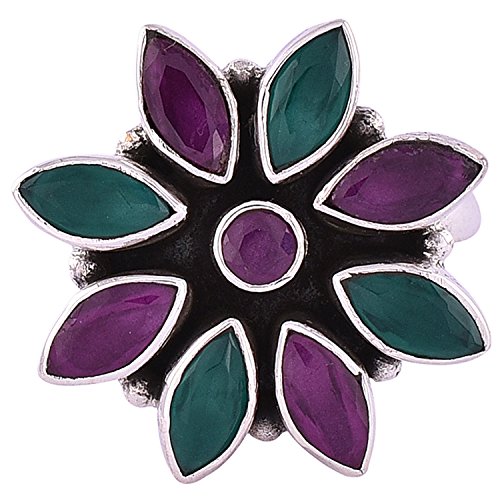 Peen Zone We Deliver The Actual Jewelry Women's 92.5-925 Sterling Emerald Ruby Toe Ring Leg Finger Rings Silver #TOP1