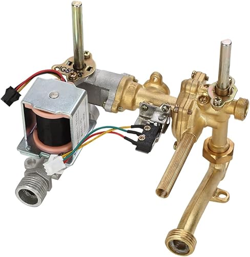 CAMPLUX serie AY132 Válvula de control de gas para calentador de agua de propano de 1.32 GPM, pieza de repuesto para calentador de agua a gas,