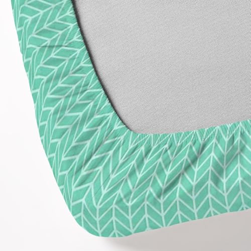 Image of RD TREND Presents Luxurious Cotton Super Soft 144 TC 360 Elastic Fitted Bedsheets for Single Bed Size (72 x 48 x 8 Inch) with 1 Pillow Cover Size (28 x18 Inch) Green